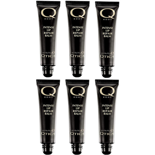 Qtica Intense Lip Repair Balm Set of 6 - Deeply Hydrating Overnight Treatment for Dry, Cracked Lips - Restores, Softens, and Smooths - Rich Beauty and Personal Care QTICA