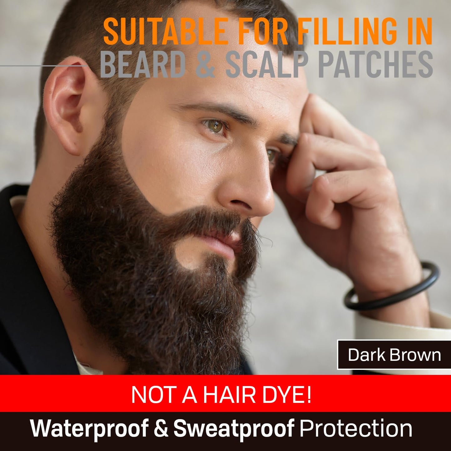 Beard Pen Filler for Men - Barber Styling Grooming Pencil - Waterproof, Sweat Proof, Long Lasting Solution with Natural Finish - Cover Beard and Scalp Beauty & Personal Care FOLLICLE BOOSTER