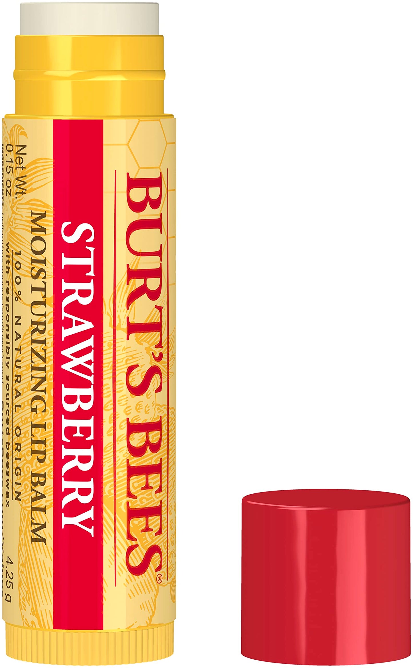 Burt's Bees Moisturizing Lip Balm, Strawberry, 0.15 Ounce Beauty & Personal Care Burt's Bees