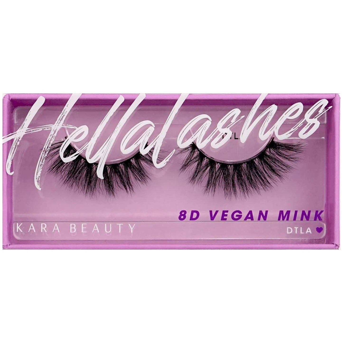 KARA BEAUTY Style L8 Hellalashes 8D Faux Mink Lashes Lightweight Synthetic Fiber in 8 Dimensional Layers DTLA - Super Playful, Dramatic Curl, 1 Pair Beauty & Personal Care Kara Beauty