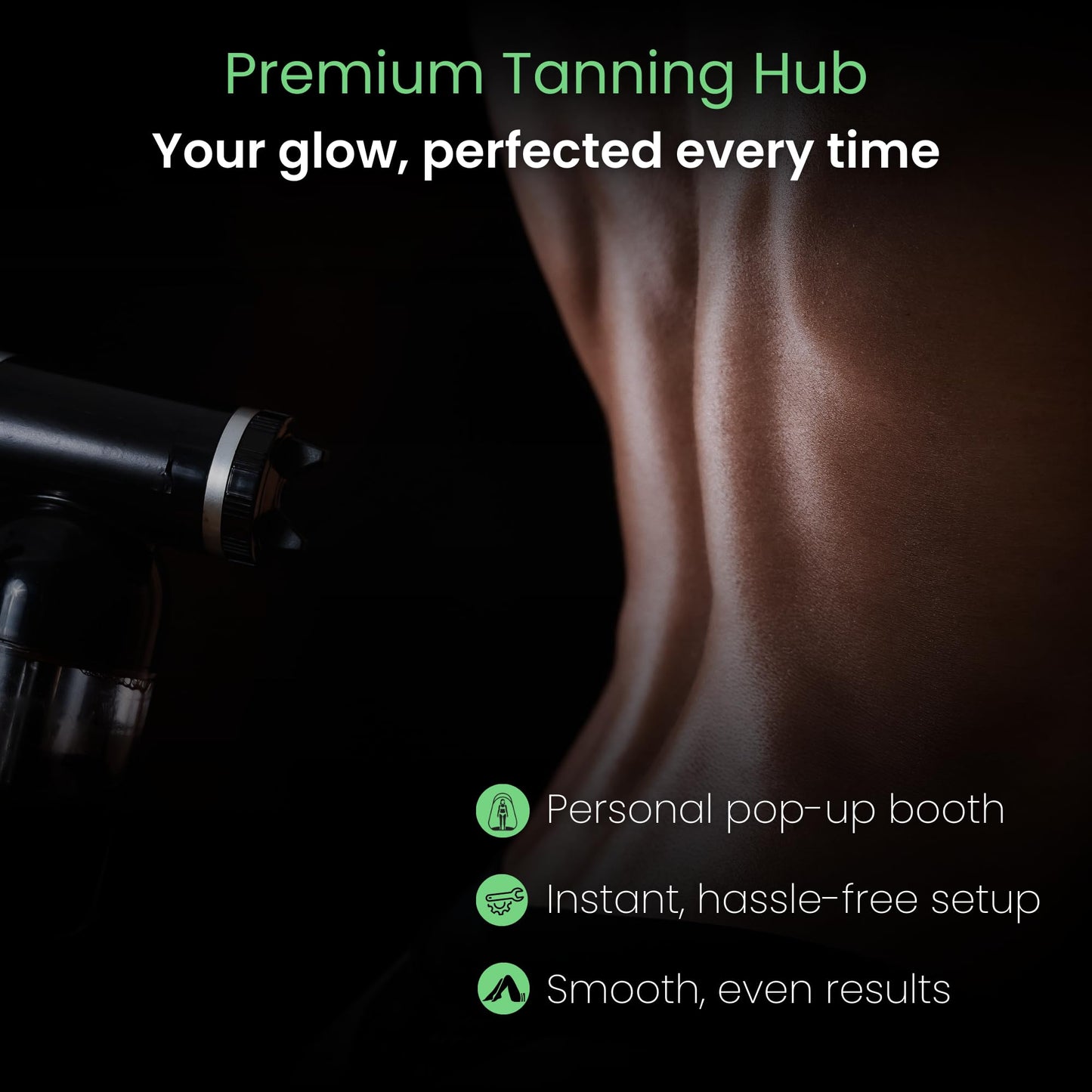 KobbTan Large Deluxe Spray Tan Tent - Pop Up Tent Portable Tanning Booth with Carry Case - Clear Window for Perfect Spray Tanning - Extraction Fan Beauty & Personal Care KOBBTAN