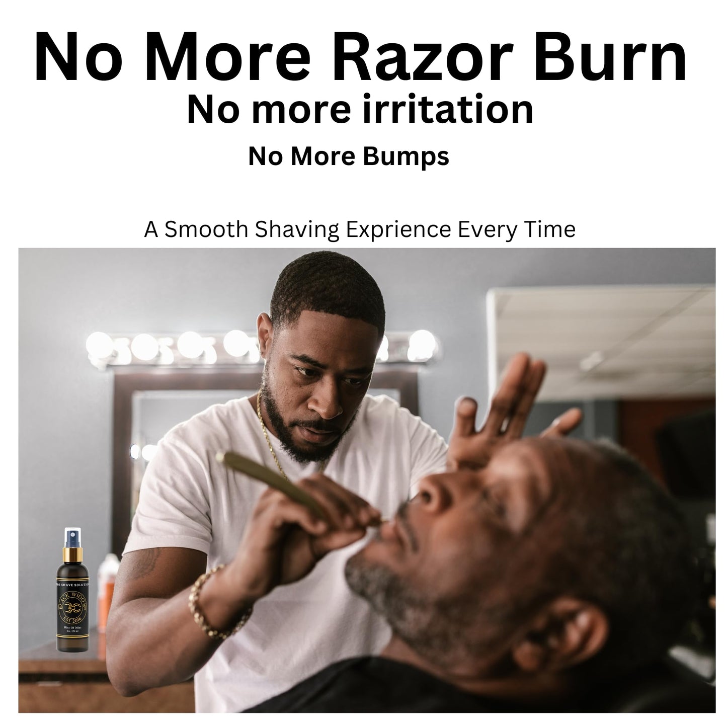Black Widow Pro Shave Solution - No-Mess Shave Spray Lotion with Hint of Mint, Hydrating Slick Shaving Lotion for Men & Women, Reduces Razor Burn Beauty and Personal Care BLACK WIDOW