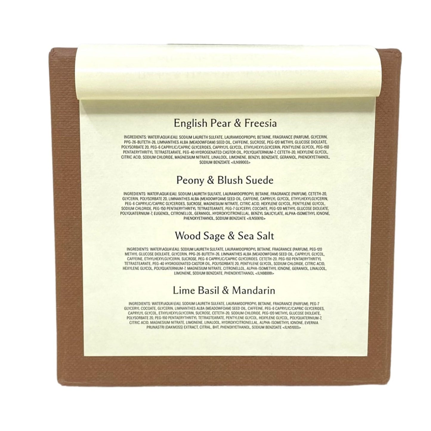 Jo Malone LONDON Hand and Body Cleanser Collection: Four Fragrances - Peony and Blush Suede, Lime Basil and Mandarin, English Pear and Freesia, Wood Beauty & Personal Care Jo Malone