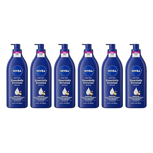 Nivea Lotion Essentially Enriched 16.9 Ounce Pump (Very Dry Skin) (500ml) (6 Pack) Beauty & Personal Care NIVEA