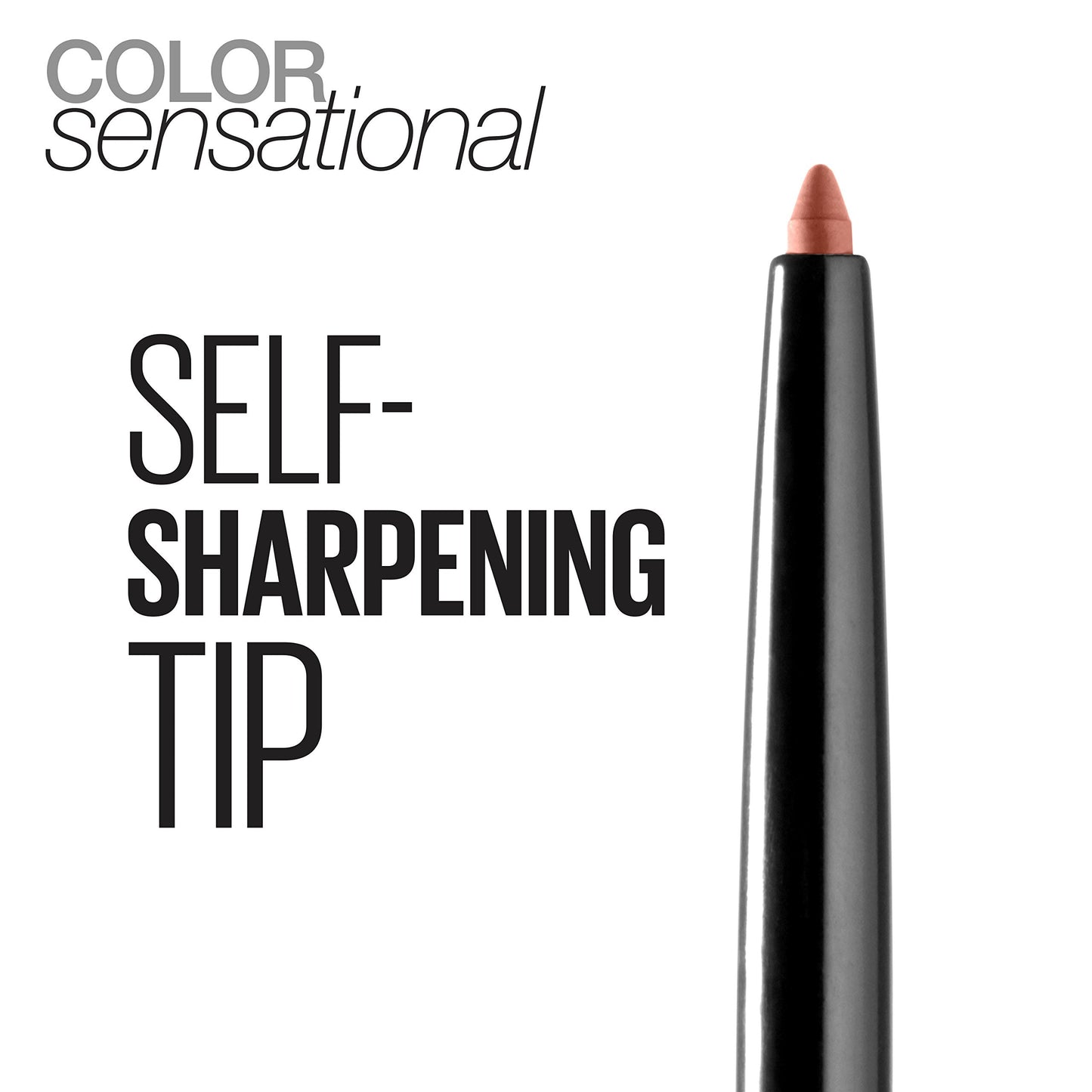 Maybelline Color Sensational Shaping Lip Liner with Self-Sharpening Tip, Beige Babe, Nude, 1 Count Beauty & Personal Care MAYBELLINE