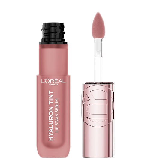 L'Oreal Paris Hyaluron Tint Lip Stain Serum, Long Lasting, Hydrating Lip Makeup Infused with Hyaluronic Acid, 601 Worth It (Pinky Nude) Beauty and Personal Care L'Oreal Paris Default Title