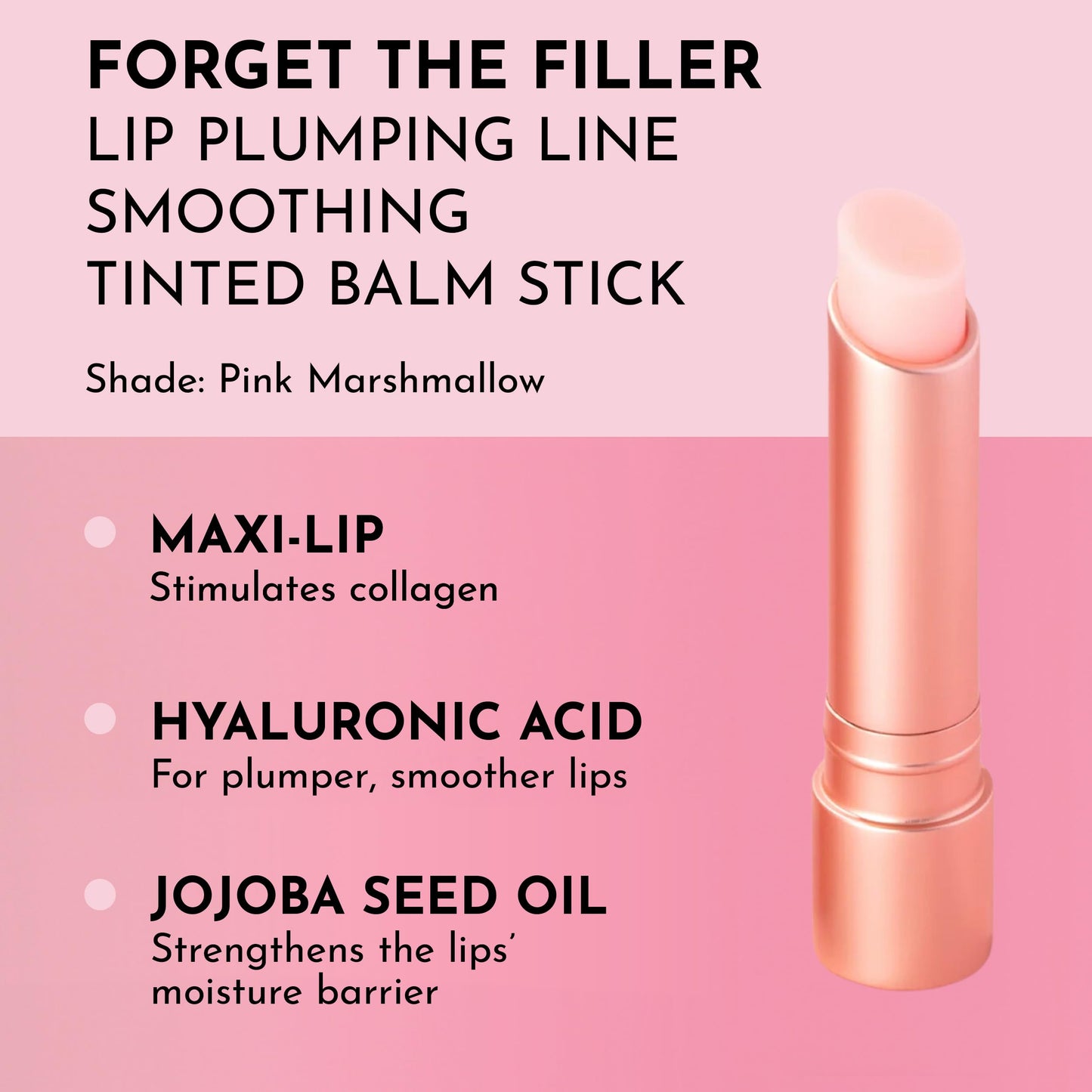 LAWLESS Women's Forget the Filler Lip Plumping Line Smoothing Tinted Balm, Pink Marshmallow, 0.09 Ounce Beauty and Personal Care LAWLESS