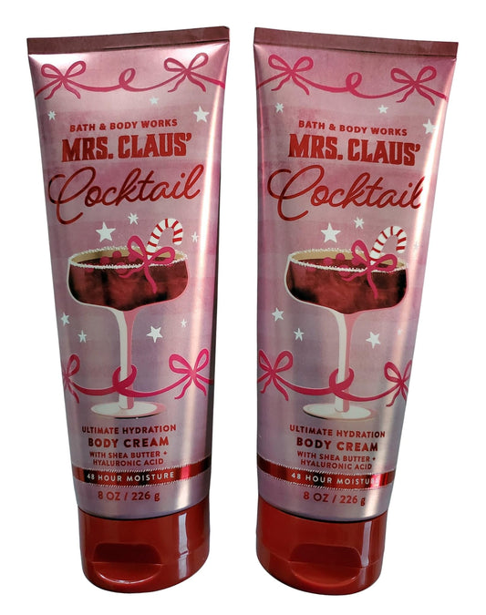 Bath & Body Works Women's Mrs Claus Ultimate Hydration Body Cream 8 Ounces Pack of 2 Beauty & Personal Care Bath & Body Works