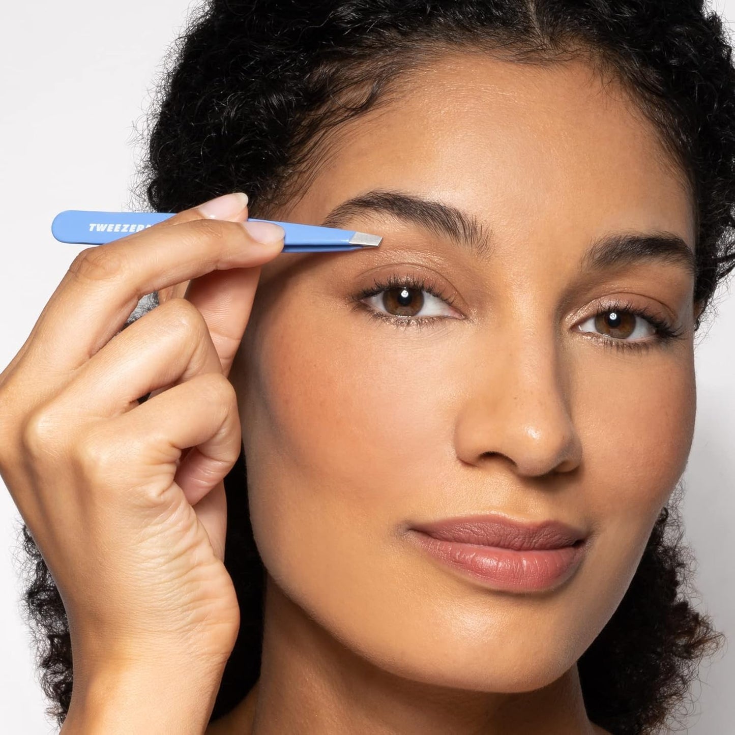 Tweezerman Stainless Steel Slant Tweezer - Eyebrow Tweezers for Women and Men (Lapis Blue) Beauty & Personal Care Tweezerman