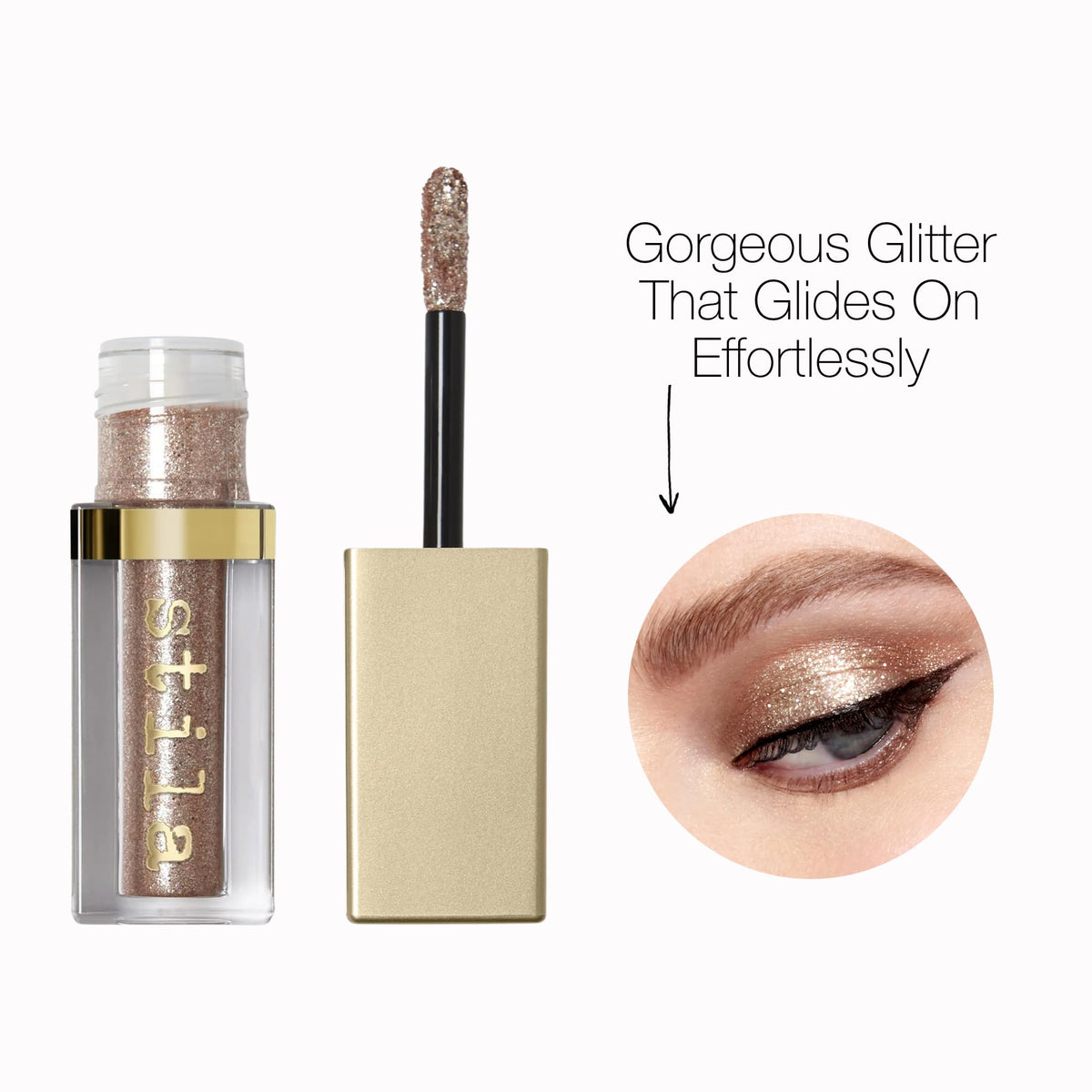 Stila Magnificent Metals Glitter and Glow Liquid Eye Shadow Long Lasting Sparkle, Quick-Drying Eye Makeup Lightweight Water Base Kitten Karma Beauty & Personal Care stila