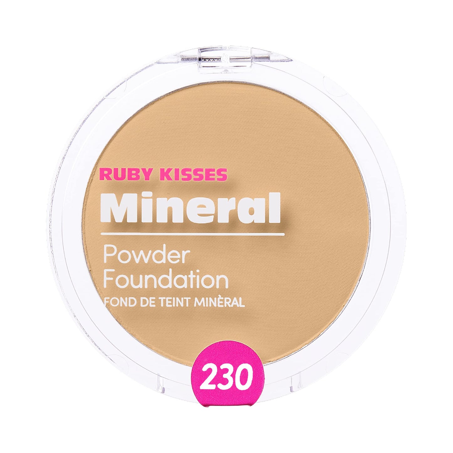 Ruby Kisses Mineral Pressed Powder Foundation, Medium to Full Coverage Natural Finish 0.35 Ounce (Natural Buff) Beauty & Personal Care Ruby Kisses