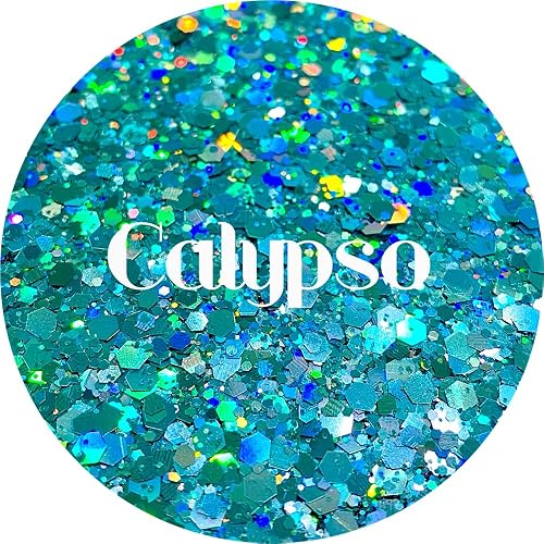 Teal Polyester Glitter | Craft Glitter | Glitter for Arts & Crafts | Tumblers | Cosmetics | Nails | Epoxy Resin Art | Slime | DIY | Body Glitter | 1 Beauty & Personal Care Glitter Heart Co.
