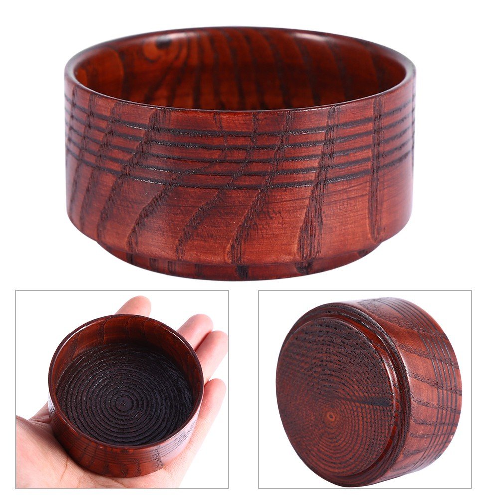 Xinwoer Shaving Soap Bowl? Durable Soap Bowl, Wooden for Travel Daily Use Beauty and Personal Care Xinwoer
