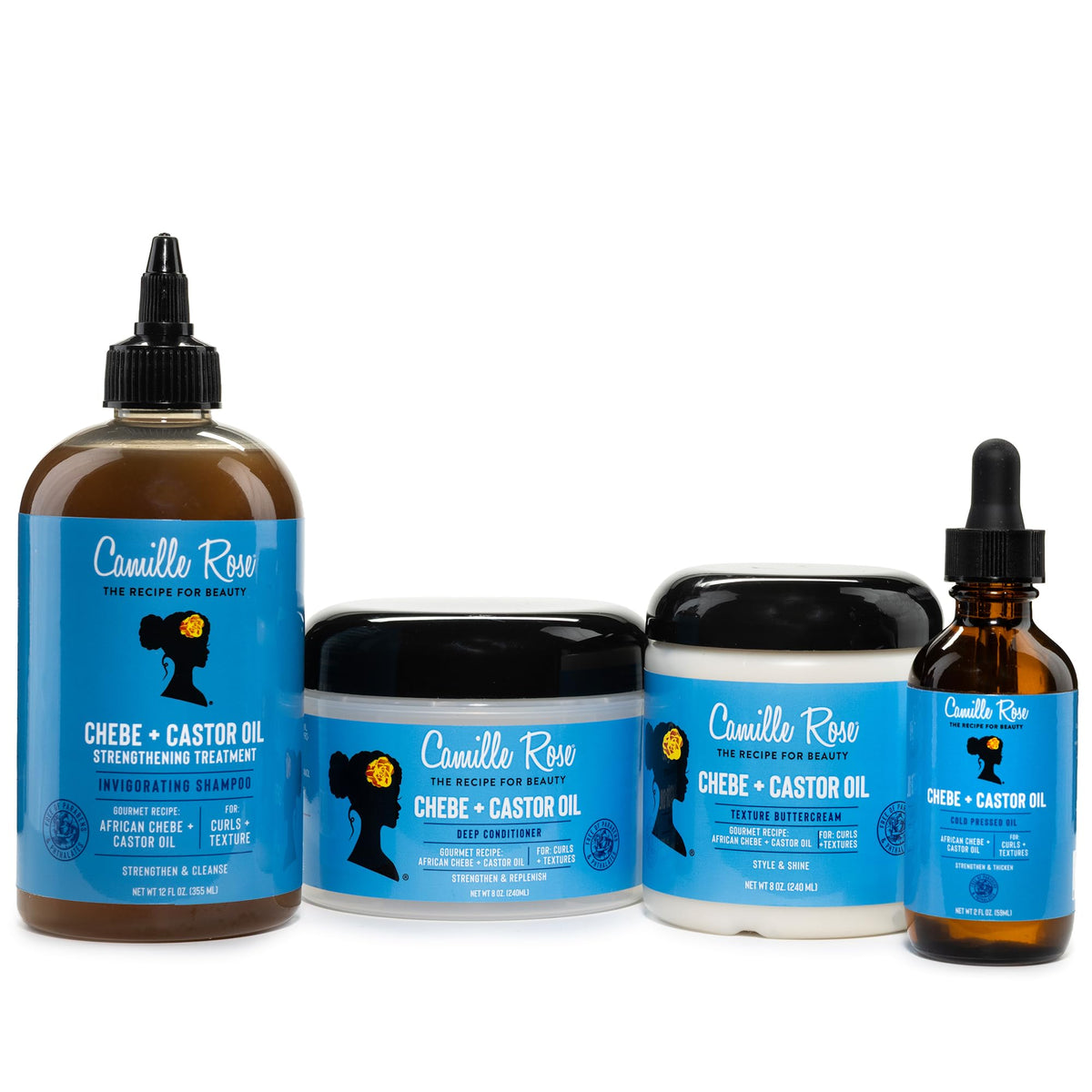 Camille Rose Black Castor Oil & Chebe Deep Conditioner, 8 Oz