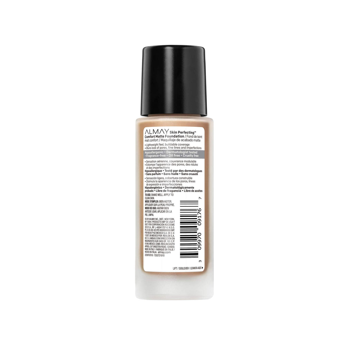 Almay Skin Perfecting Comfort Matte Foundation, Hypoallergenic, Cruelty Free-Fragrance Free, Dermatologist Tested Liquid Makeup, Neutral Toasted Beauty & Personal Care Almay