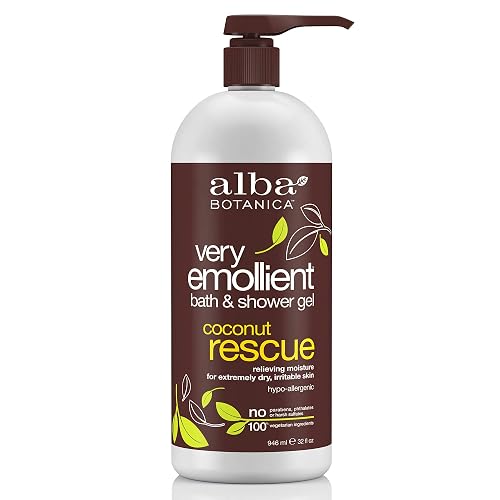 Alba Botanica Very Emollient Bath & Shower Gel, Coconut Rescue, 32 oz. Beauty & Personal Care Alba Botanica