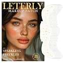 Leterly 24 Pcs Glitter Freckles Face Tattoo,Gold Face Glitter Makeup Patches Cute Sparkle Freckles Patches Waterproof Makeup Speckles for Face Beauty & Personal Care Leterly