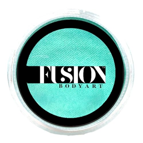 Fusion Body Art Pro Face Paint | Pearl Ocean Mist (25gm), Professional Quality Water Activated Shimmery Face and Body Paint Supplies Single Metallic Beauty & Personal Care FUSION BODY ART