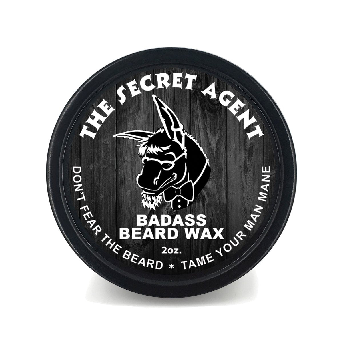 Badass Beard Care Beard Wax For Men - The Secret Agent, 2 oz - Softens Beard Hair, Leaves Your Beard Looking and Feeling More Dense Beauty and Personal Care Badass Beard Care