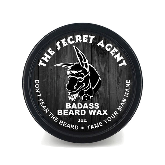 Badass Beard Care Beard Wax For Men - The Secret Agent, 2 oz - Softens Beard Hair, Leaves Your Beard Looking and Feeling More Dense Beauty and Personal Care Badass Beard Care