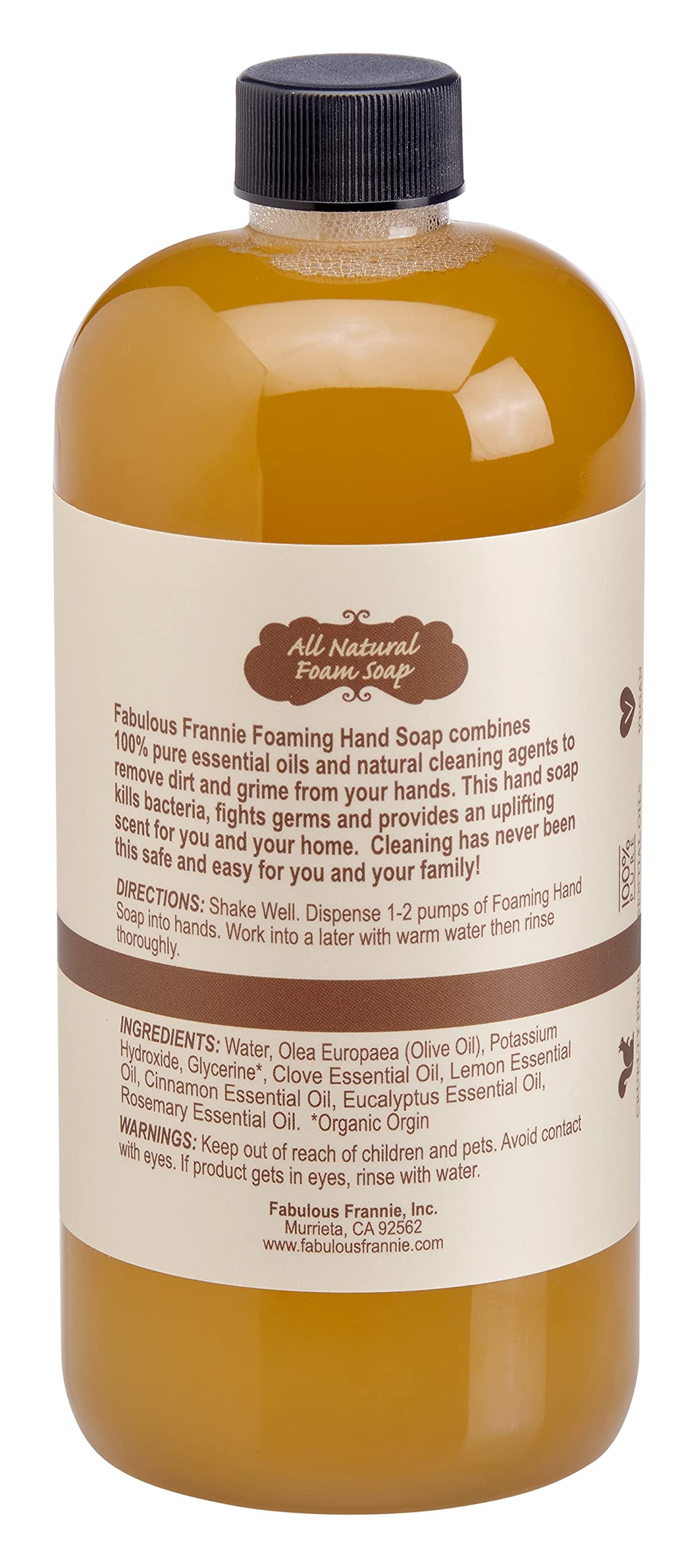 Fabulous Frannie Protect Foaming Hand Soap REFILL Made with All Natural Pure Undiluted Essential Oils 14oz (Pack of 1) Beauty & Personal Care Fabulous Frannie