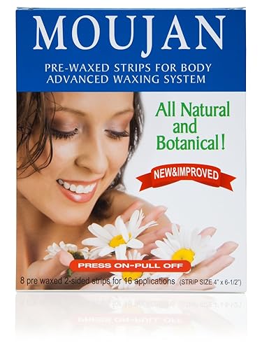 Moujan Pre-Waxed Strips for Body 8 ea Beauty & Personal Care Moujan