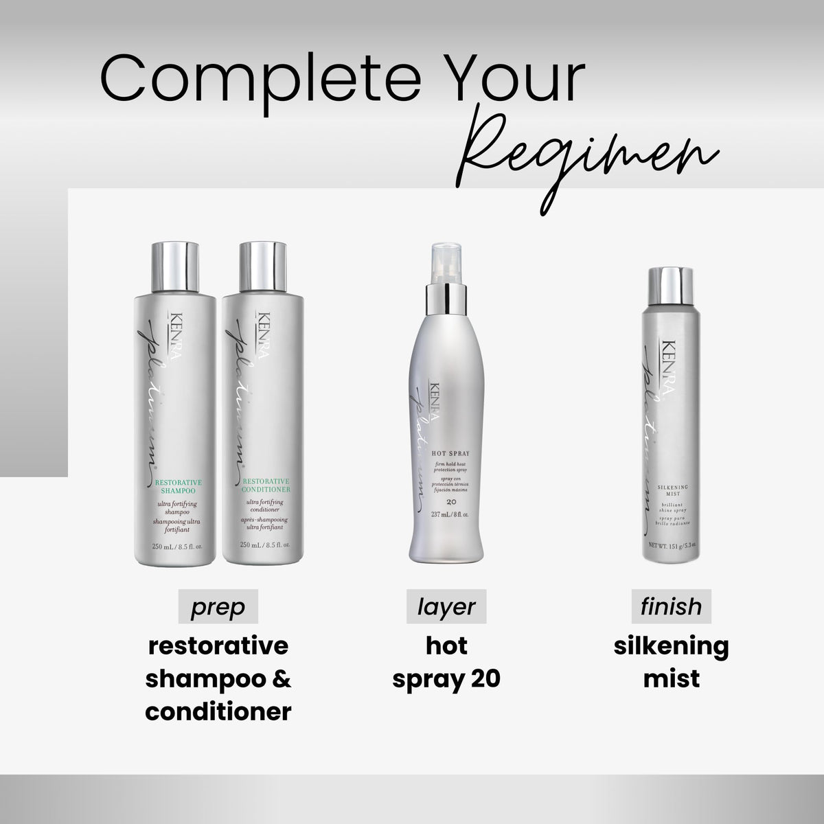 Kenra Platinum Hot Spray 20 | Heat Protection Styler | Long-Lasting, Firm Hold |Adds Vibrant Shine | Humidity & Thermal Protection |Clean Release From