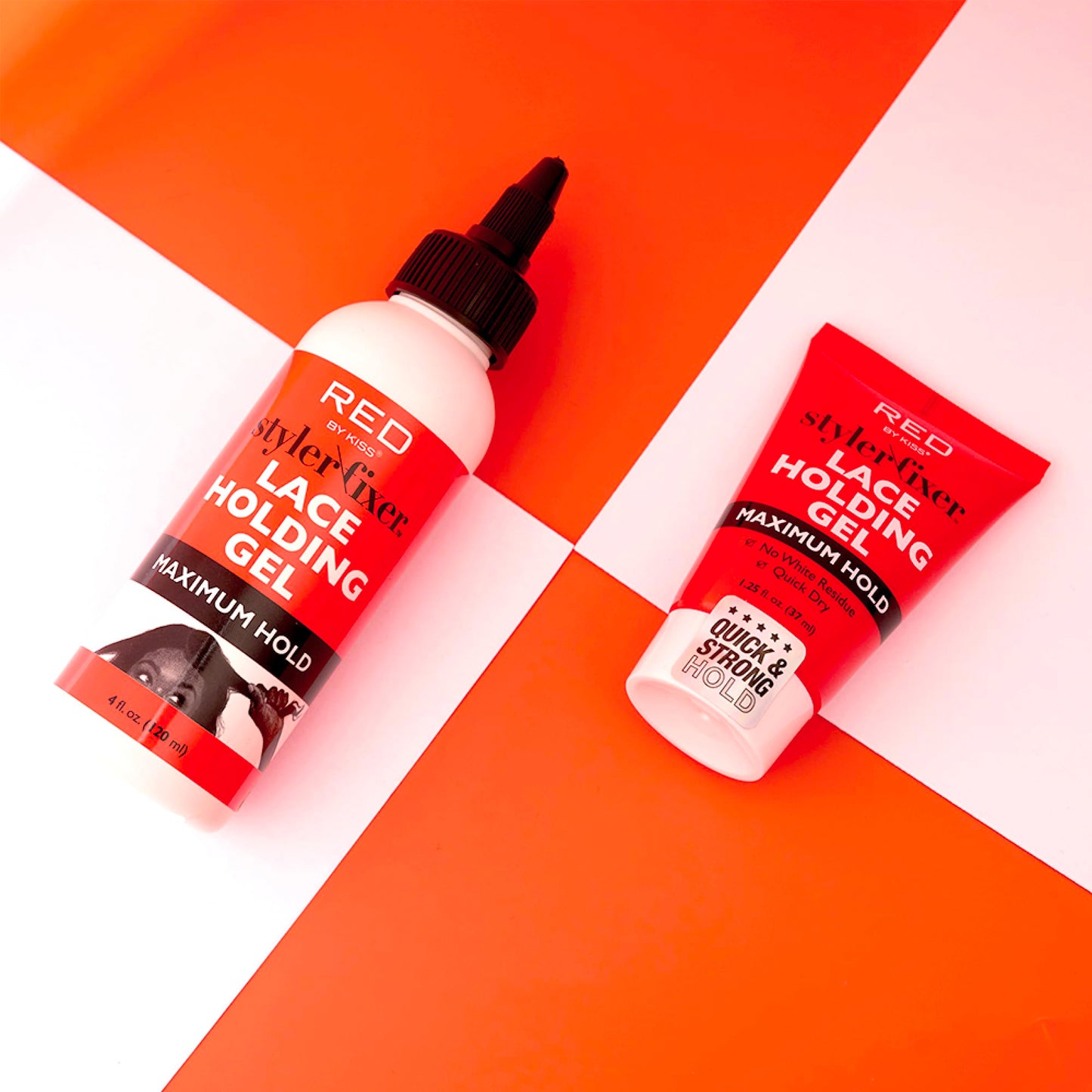 Red by Kiss Styler Fixer Lace Holding Gel, Long Lasting 72-Hr Wear, Quick-Dry Formula for Seamless Lace Application, Scalp Protection & Conditioning Beauty & Personal Care Red by Kiss