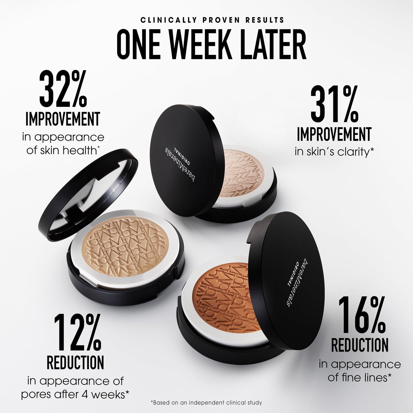 bareMinerals Original Pressed Powder Foundation Mineral SPF 15 - Talc-Free, Natural Matte Finish, Buildable Coverage, Vegan, Clean Beauty Beauty & Personal Care bareMinerals