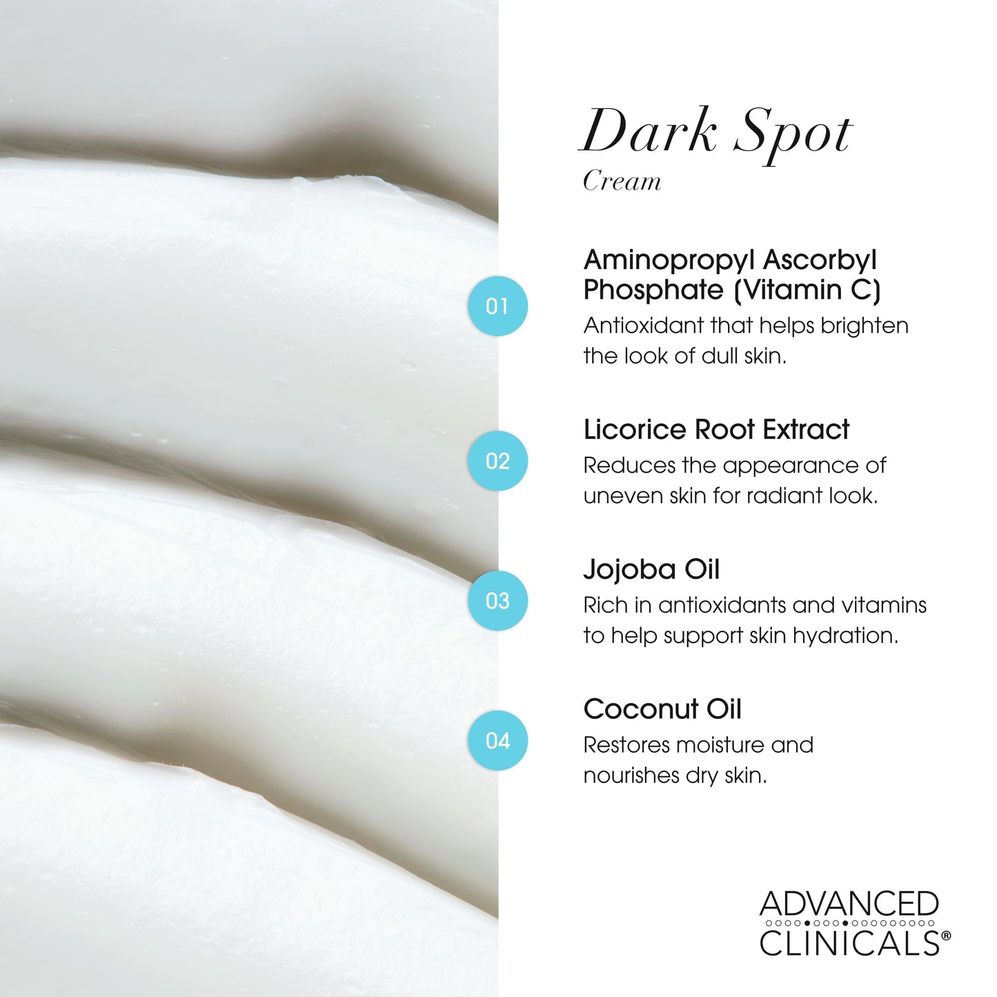 Advanced Clinicals Dark Spot Vitamin C Cream For Face, Hand, & Body Lotion, Anti Aging Therapeutic Skin Care Moisturizer Lotion Reduces Appearance Beauty & Personal Care Advanced Clinicals