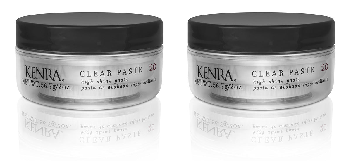 Kenra Professional Clear Paste 20 | High Shine Styler | High Hold & Control | Texturizing | All Hair Types | 2 oz (2-Pack)