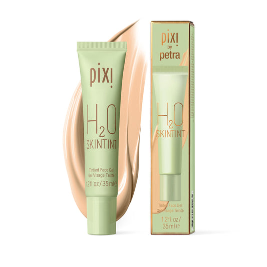 Pixi H2O SkinTint | Tinted Face Gel Moisturizer | Lightweight Hydrating Coverage with Hyaluronic Acid | Evens Skin Tone & Reduces Redness | Oil-Free