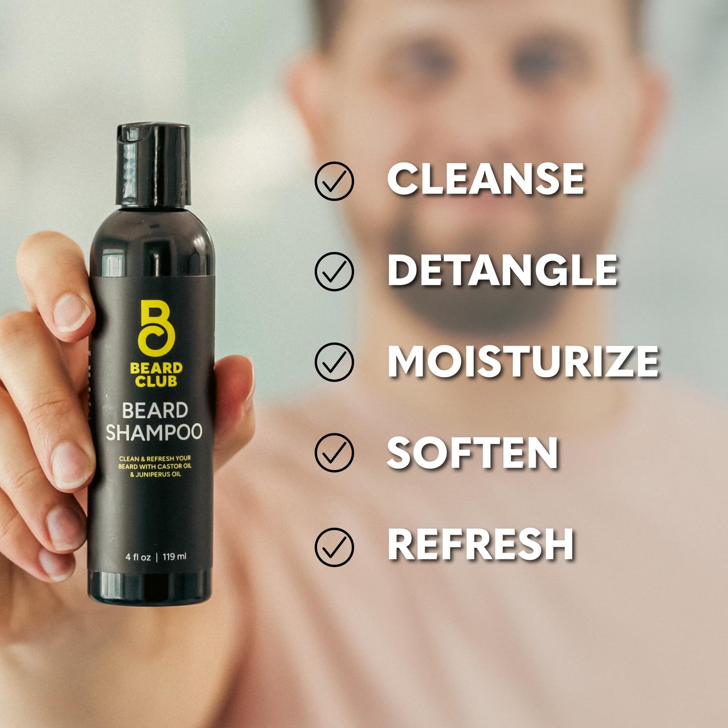 The Beard Club Premium Beard Kit for Men - Grooming & Care Kit - Cedar & Sandalwood Oil, Sandalwood Balm, Shampoo, Brush, Comb, Trimming Scissors Beauty and Personal Care The Beard Club