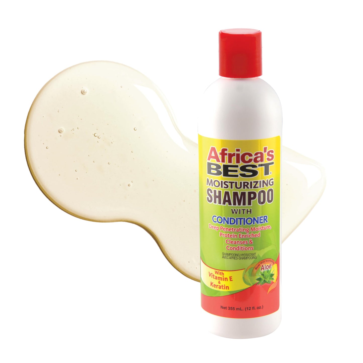 Africa's Best Moisturizing Shampoo With Conditioner, 12 Oz,Green,1-108-12-1200 Beauty & Personal Care Africa's Best