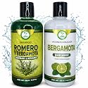 Romero & Bergamota (Rosemary & Bergamot)Shampoo and Conditioner Set-16.9 fl oz Each (500ml) - Botanical Hair Care Duo - Hydrates, Enhances Shine Beauty & Personal Care HIGH SUPREME