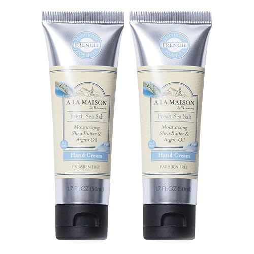 A LA MAISON Moisturizing Cream, Fresh Sea Salt - Uses: Hand, Argan Oil, Pure Shea Butter, Essential Oils, Plant Based, Cruelty-Free, SLS and Paraben Beauty & Personal Care A LA MAISON