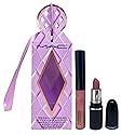 M·A·C Cosmetics Holiday Exclusive Cosmic Kiss Mini Lustreglass Lipstick and Lipglass Duo Set - Syrup/Nymphette Beauty & Personal Care MAC