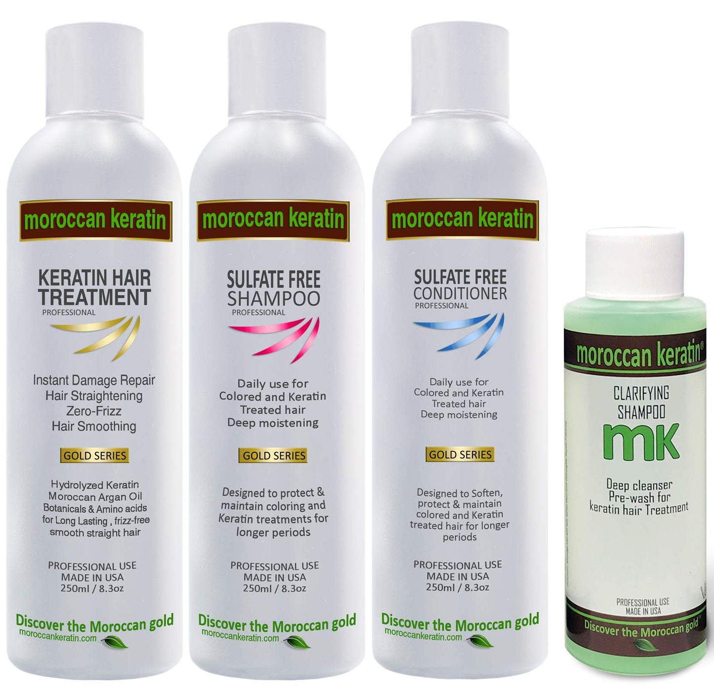 Moroccan Keratin Gold Series Brazilian Keratin Hair Treatment Blowout Smoothing Straightening Hair Professional Salon Grade Long Lasting Natural Beauty & Personal Care MOROCCAN KERATIN