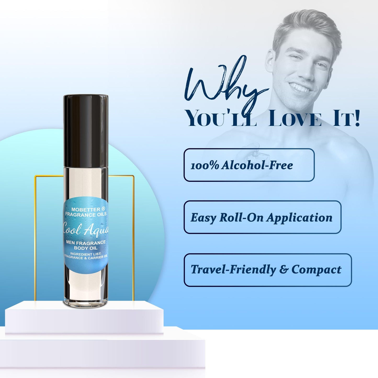 MOBETTER FRAGRANCE OILS Cool Aqua Men Fragrance Body Oil Beauty & Personal Care MOBETTER FRAGRANCE OILS