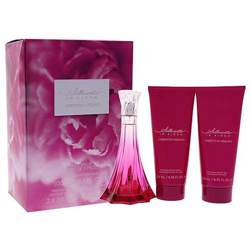 Silhouette In Bloom by Christian Siriano for Women - 3 Pc Gift Set 3.4oz EDP Spray, 6.7oz Perfumed Body Lotion, 6.7oz Perfumed Shower Gel Beauty & Personal Care Christian Siriano