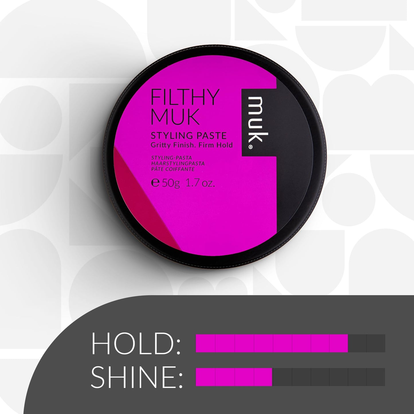 MUK. Haircare Filthy Gritty Finish Styling Paste, Hair Product, Hair Paste For Men, Firm Hold, Gritty Finish, Medium Shine - 1.7oz Beauty & Personal Care MUK.