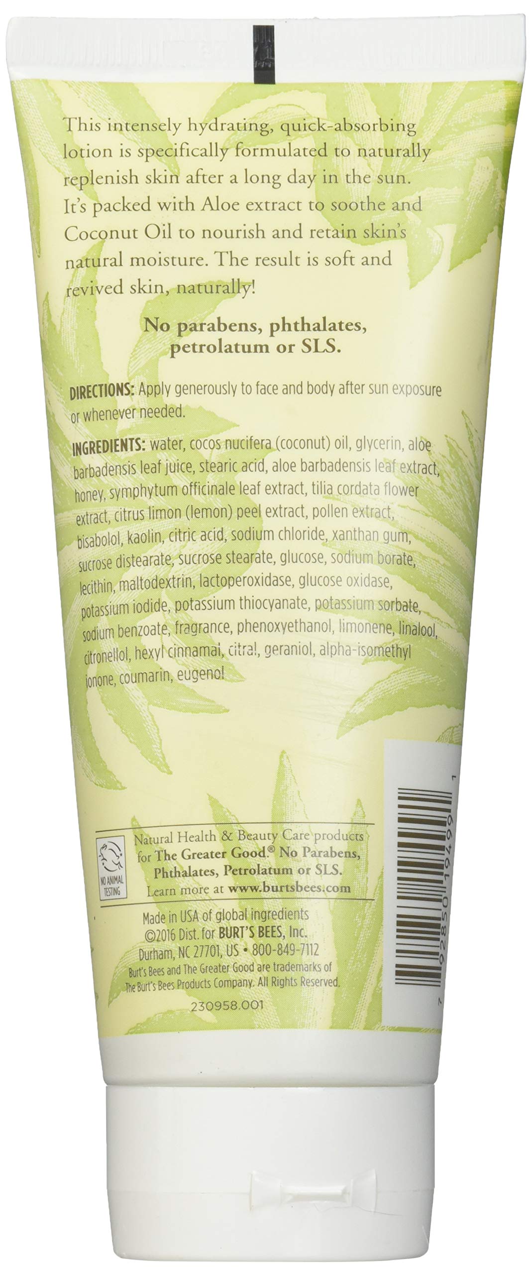 Burt's Bees Aloe & Coconut Oil After Sun Soother 6 oz (Pack of 3) Beauty & Personal Care Burt's Bees
