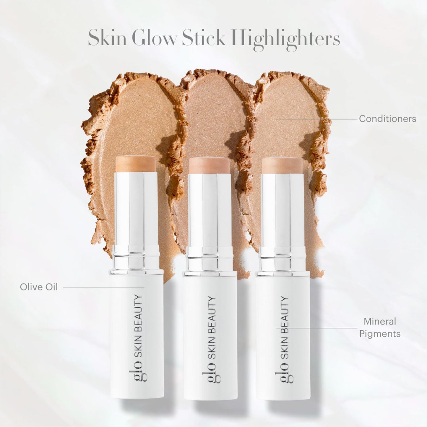 Glo Skin Beauty Skin Glow Stick Highlighter (Rosé) - Powered by Hydrators, Mineral Pigments & Mica for an Illuminated Glow - Clean Mineral Cream Beauty & Personal Care Glo Skin Beauty