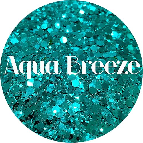 Teal Polyester Glitter | Craft Glitter | Glitter for Arts & Crafts | Tumblers | Cosmetics | Nails | Epoxy Resin Art | Slime | DIY | Body Glitter | 1 Beauty & Personal Care Glitter Heart Co.