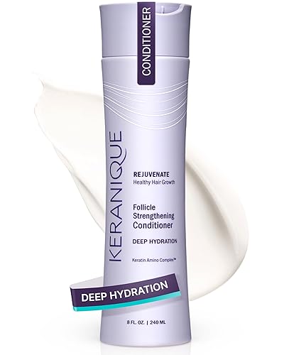 Keranique Keratin Conditioner Deep Hydration for Hair Growth and Thinning Hair, Volumizing, 8 Ounce Beauty & Personal Care Keranique