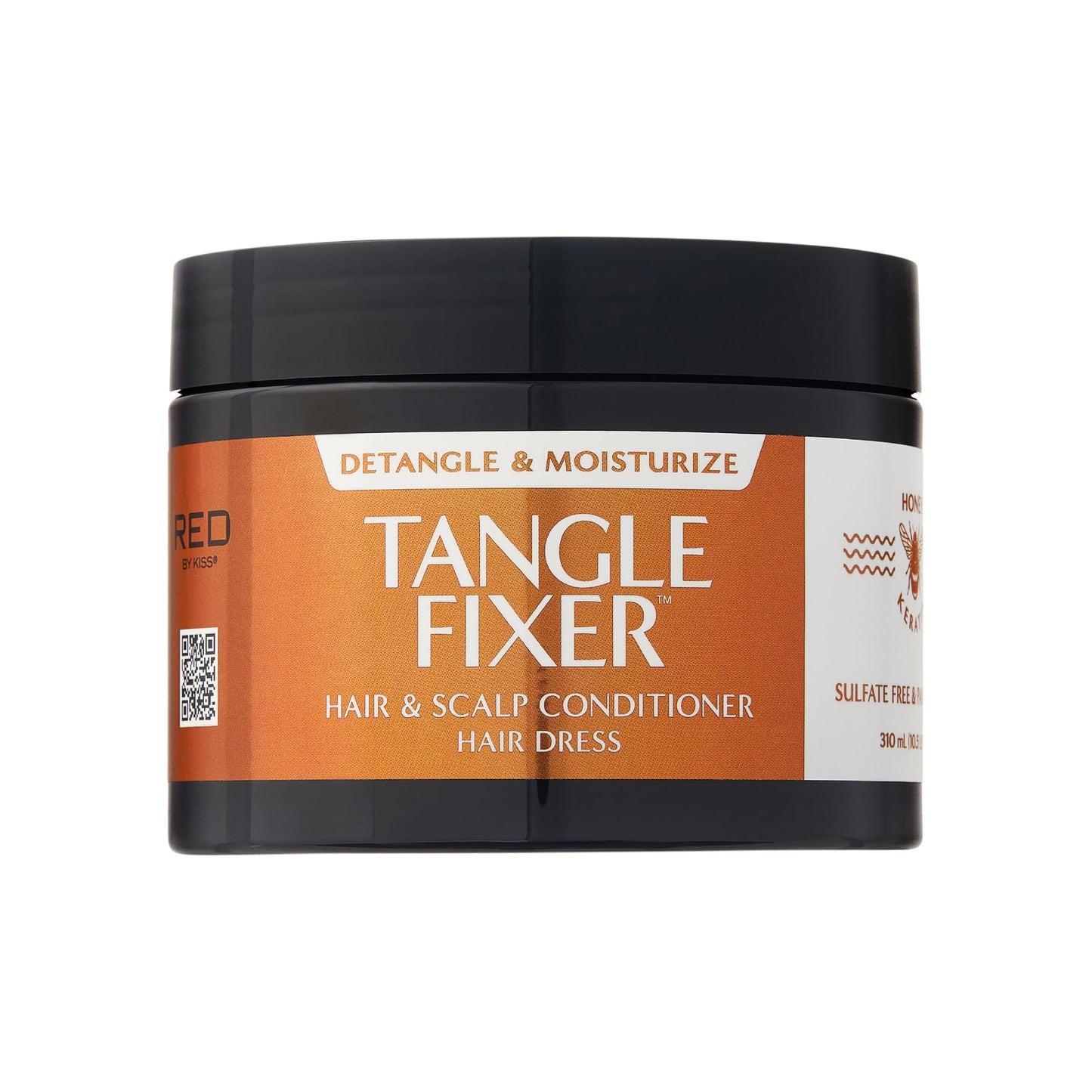 Red by Kiss Tangle Fixer with Honey & Keratin, Sulfate-Free Hair & Scalp Conditoner Dress for Shine & Frizz Protection, Mango & Peach Scent Beauty & Personal Care Red by Kiss