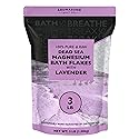 Aromasong RAW Magnesium Bath Flakes with 100% Natural Lavender, 3 LB Muscle Relaxing Organic Salts Mg Chloride, Mineral Soak. (Packaging May Vary) Beauty & Personal Care Aromasong