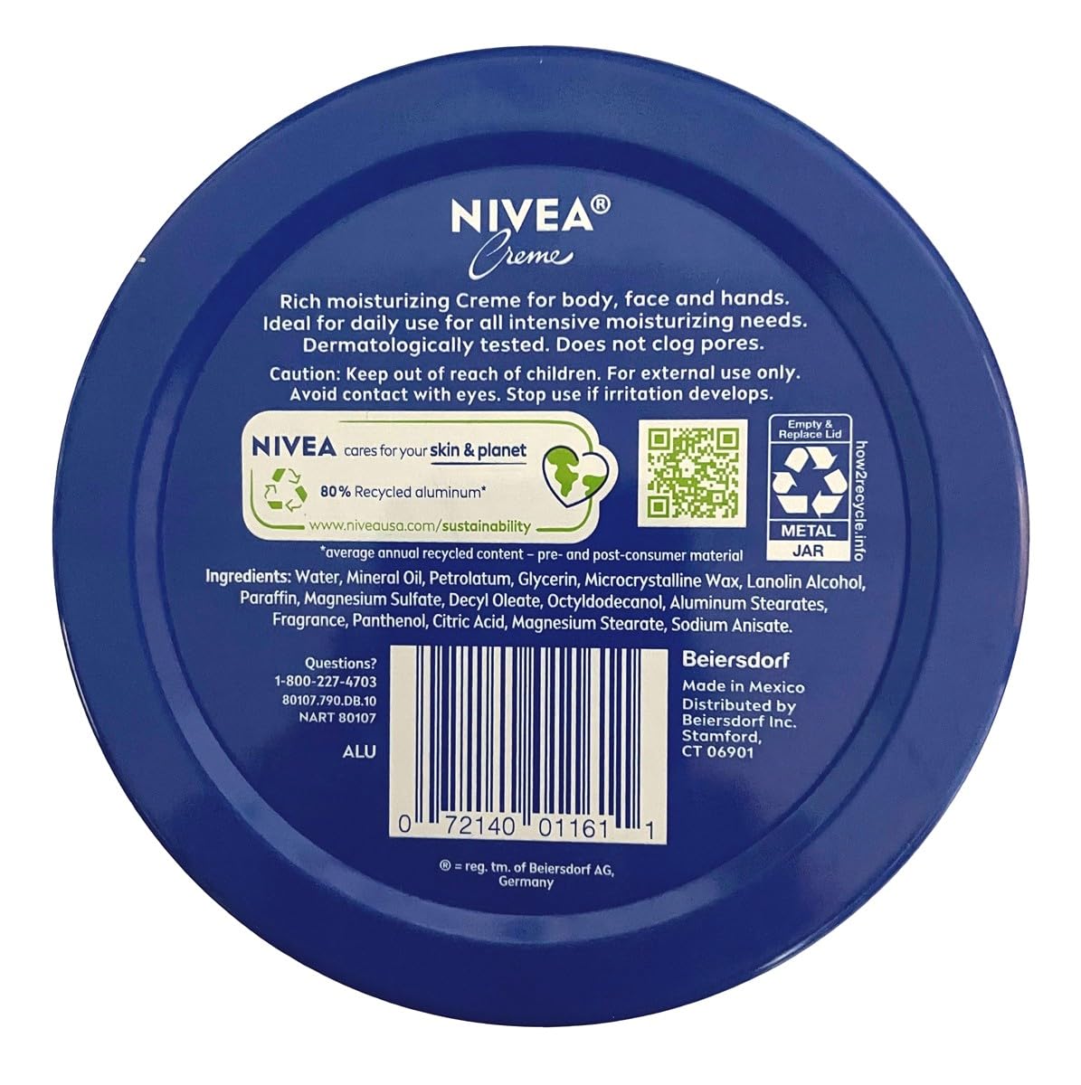 NIVEA Creme 13.5 Ounce Tin (400ml) (6 Pack) Beauty & Personal Care NIVEA