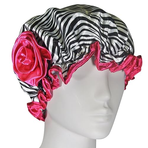 Kella Milla Stylish Satin Shower Cap - Zebra Beauty & Personal Care Kella Milla