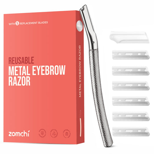 ZOMCHI Eyebrow Razor for Women & Men, Precision Cover, Silver Beauty and Personal Care ZOMCHI Default Title